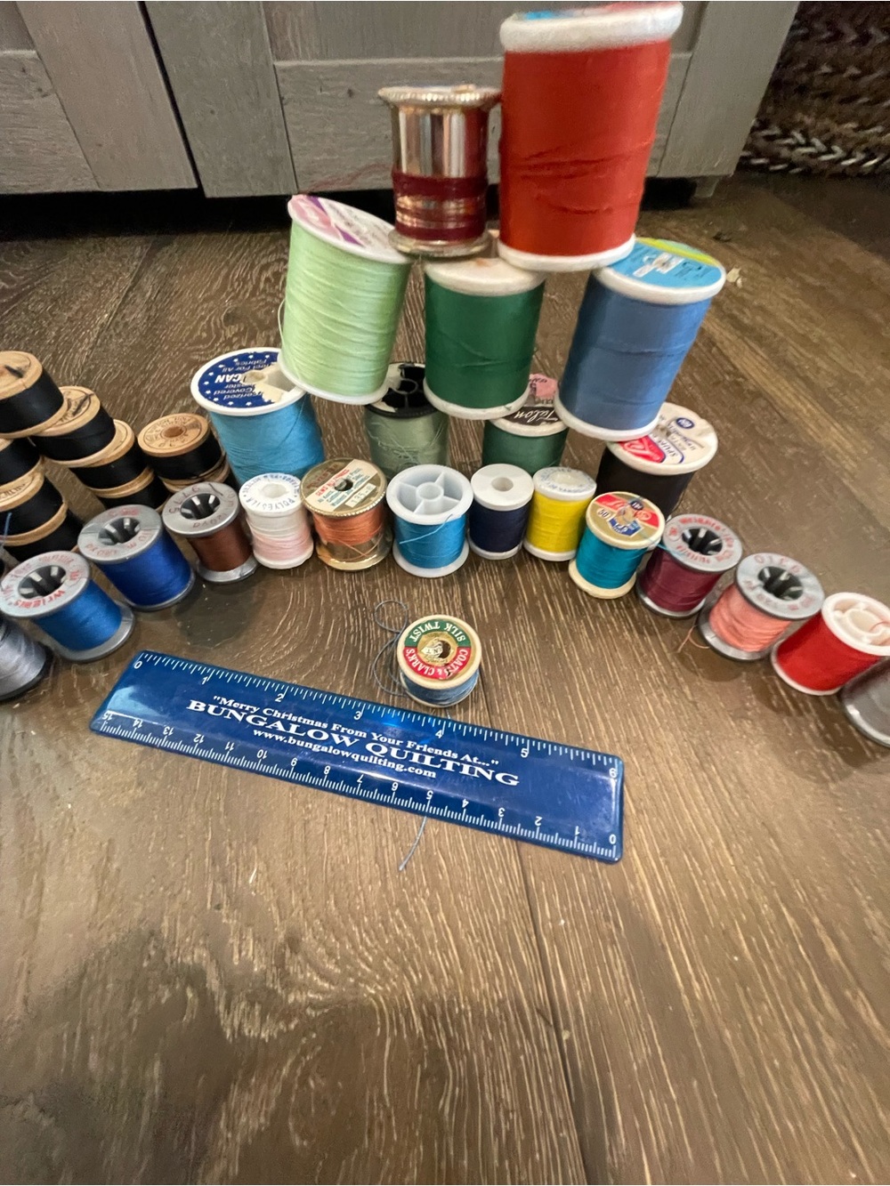 Hand Crafted Multi-Color Thread Spool Collection - Picture 6 of 6